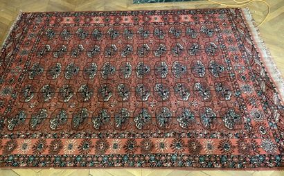 null SHIRMAN RUG in wool with guhl decoration. 

280 x 192 cm 

Condition of use