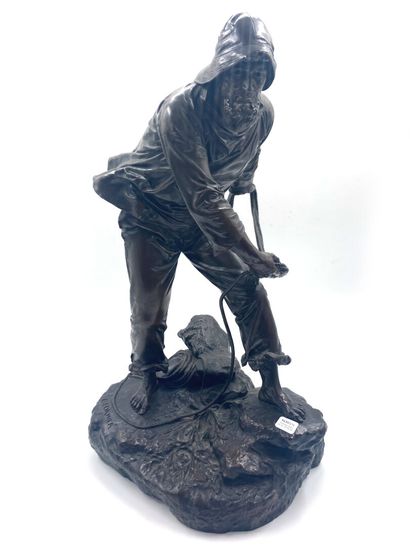 null Édouard LORMIER (1847-1919)

Le pêcheur

Épreuve en bronze à patine brune. Signé...