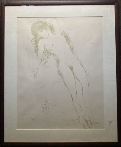 null Salvador DALI (1904-1989)

Reclining nude woman. 

Lithograph, signed in the...