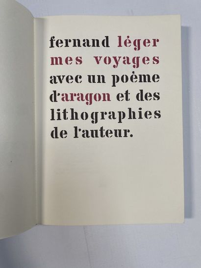 null Fernand Léger, Mes voyages 

Édition en fac similé, tiré avec l'autorisation...