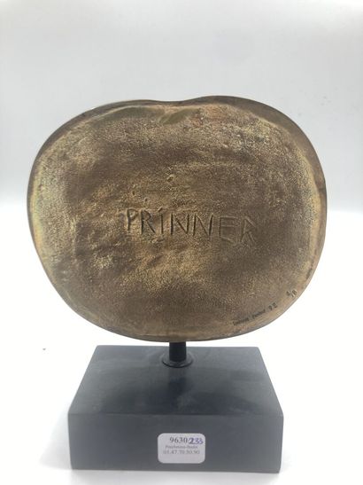 null Anton PRINNER (1902-1983)

Visage de femme 

Épreuve en bronze doré. Signé,...