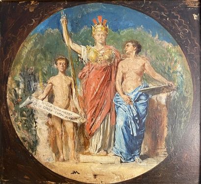 null Ernest MEISSONIER (1815-1891)

Allegorical scene

Oil on panel, signed at the...
