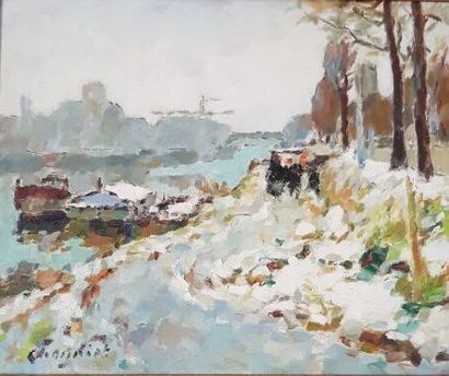 null Alfred-Jean CHAGNIOT (1905-1991)

The quays of the Seine

Oil on canvas signed...