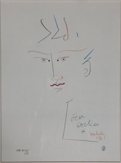 null Jean COCTEAU (1889-1963)

Marbella, 1961

Lithograph, signed in the plate at...