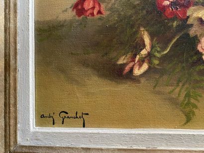 null *André GRANCHET (XIX-XXth century)

Bunch of flowers 

Oil on canvas, signed...