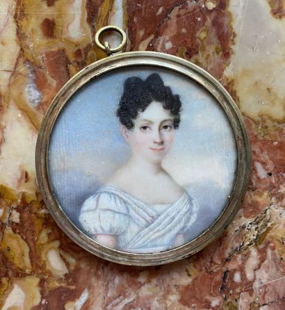 MINIATURE showing the portrait of Clementine...