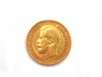 null RUSSIA 

A five ruble gold coin 1897