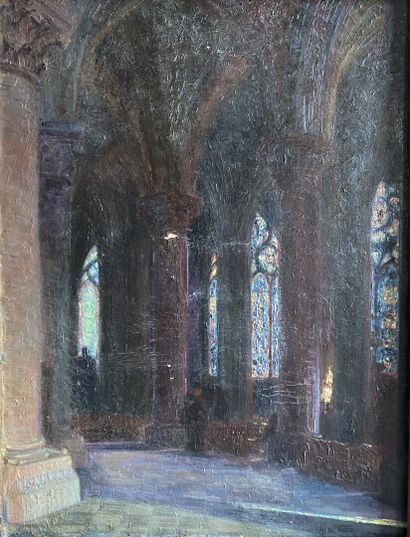 null André NIARD (1880-1969)

Intérieur de cathédrale

Huile sur toile signée en...