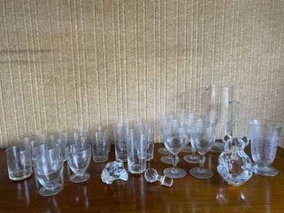 VARIOUS PARTS OF crystal GLASS SERVICES including...