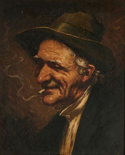 null Romana ARREGUI (1875-1932)

Portraits de fumeurs

Deux huiles sur panneau

Dim.:...
