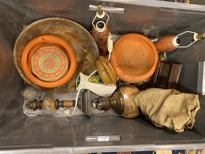 null SET of oil lamps and miscellaneous