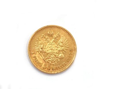 null RUSSIA 

A five ruble gold coin 1897