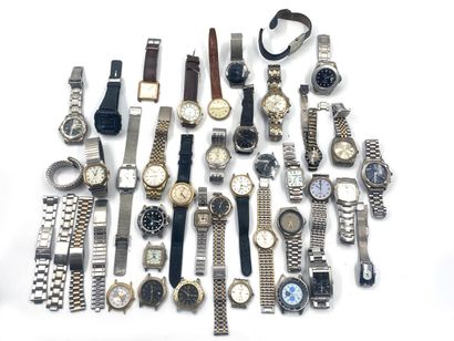 null Important ensemble de montres, bracelets de montres et paires de boutons de...