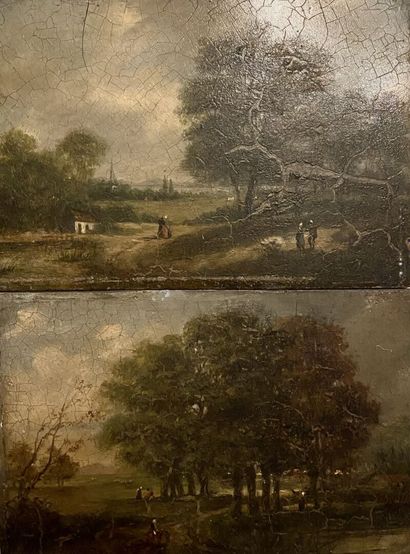 ECOLE FRANCAISE du XIXe siècle 

Paysages...