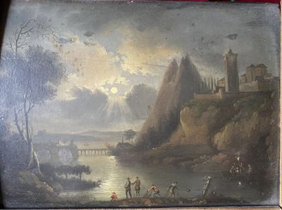 null 19th century SCHOOL after Vernet

Moonlight Landscape and Sunrise Landscape

Two...