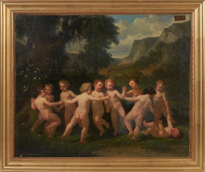 null Jean-Auguste DUBOULOZ (1800-1870)

Jeux d'enfants dans un paysage néoclassique...