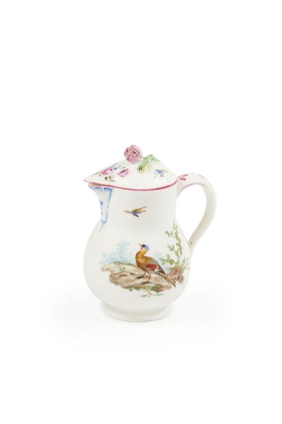 null Mennecy

Milk pot covered in soft porcelain with polychrome decoration of birds...