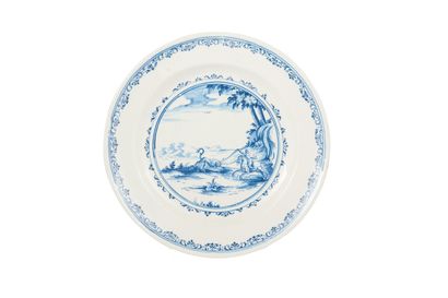 null Moustiers

Earthenware plate with decoration in blue monochrome of a scene of...