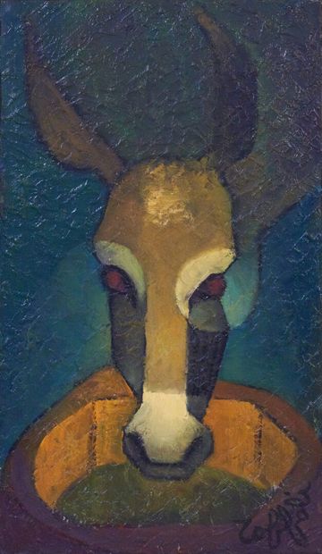 null Louis TOFFOLI (1907 -1999)

Donkey's head 

Oil on canvas, signed lower right,...