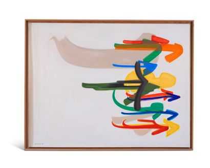 null James PICHETTE (1920-1996)

Arrows in all directions, IV, 1969

Oil on canvas,...