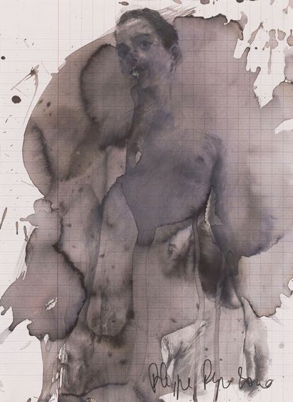 null Philippe PASQUA (Born in 1965)

Naked model, 2000

Ink wash on a sheet of notebook,...