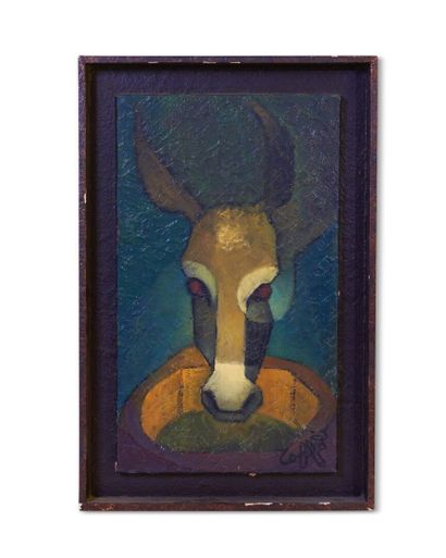 null Louis TOFFOLI (1907 -1999)

Donkey's head 

Oil on canvas, signed lower right,...