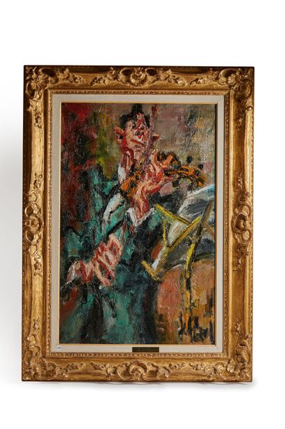 null Eugène PAUL known as GEN PAUL (1895-1975)

The violinist

Oil on canvas, signed...