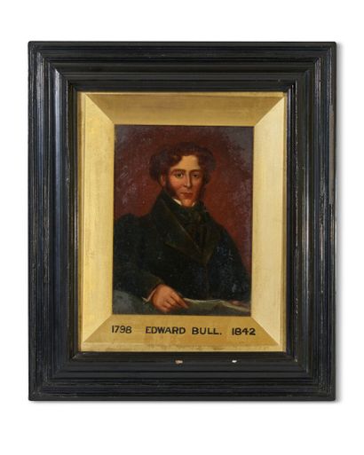null English schools of the 19th century 
Portrait of Edward Bull (1798 - 1842) 
Oil...