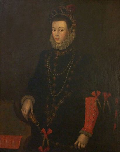 null Ecole de CRÉMONE vers 1580, entourage de Sofonisba Anguisola
Portrait de dame...