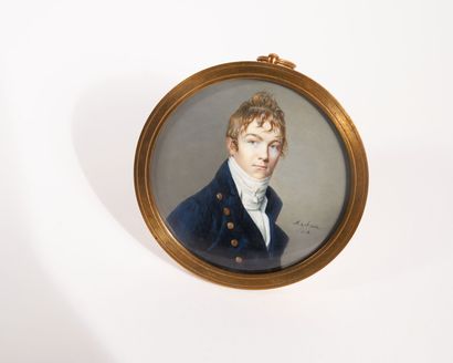 Ferdinand MACHÉRA (1776-1843) 
Portrait d'homme...