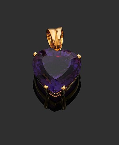 null AMSTERDAM SAUER
Pendant in yellow gold 750 thousandths decorated with an amethyst...