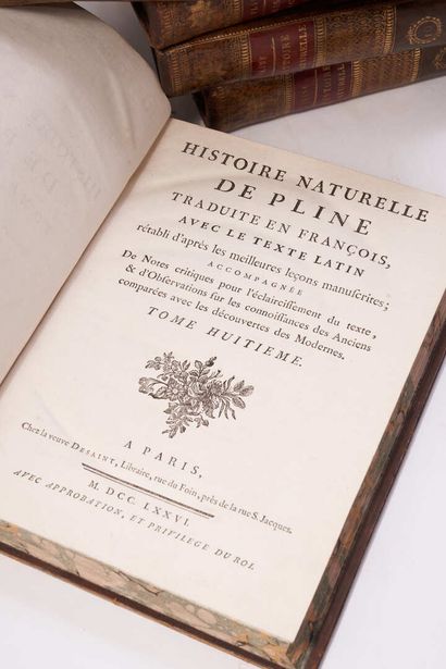 null PLINE. Histoire naturelle traduite en françois, avec le texte latin rétabli...