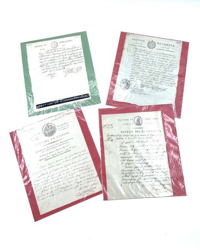 REVOLUTION SECTION
Set of 4 printed documents...