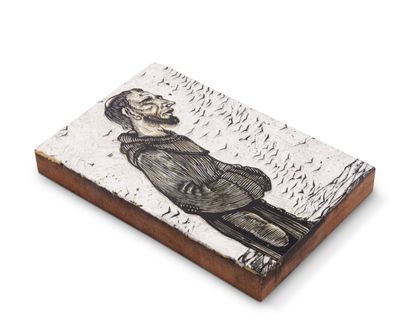 null Louis JOU. Engraved wood. 12 x 18 cm, bleached.
Wood that was most probably...