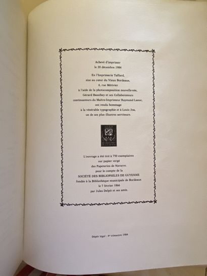 null [BIBLIOGRAPHIE]. André FEUILLE. Louis Jou. Biobliographie. Préface de Jean-Marie...