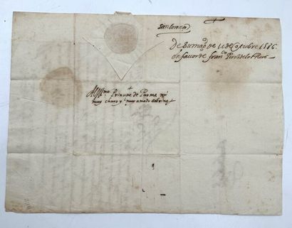 null PHILIPPE II d'ESPAGNE (1527-1598)					
Lettre signée, au Prince de Parme [Alexandre...