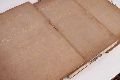 null DANTE. The Divine Comedy. Paris, Firmin-Didot, 1884. 3 volumes on sheets, in...