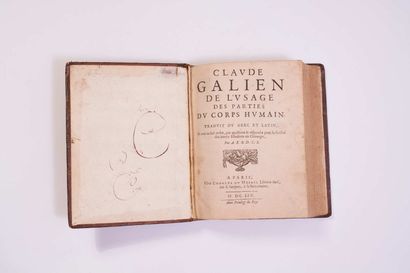 null Claude GALIEN. On the use of the parts of the human body. Paris, Charles Du...