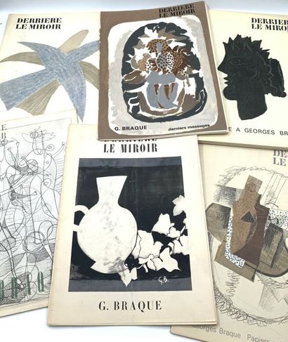 null BEHIND THE MIRROR. BRAQUE. Paris, Maeght, Pierre à feu, 1950-1967. 10 volumes...