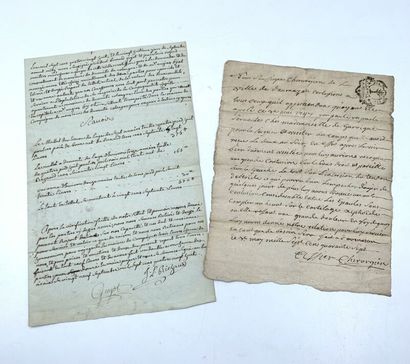 ARCHIVES XVIIIth
Set of 17 documents, dated...