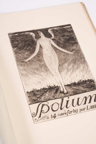 null Louis JOU. Spolium ! 14 eaux-fortes de Louis Jou. Paris, Le Prince, 1915. In-plano,...