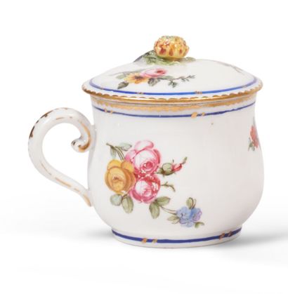 null Sevres
Juice pot and a lid in hard and soft porcelain with polychrome decoration...