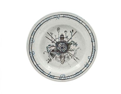 Paris
Round earthenware dish with revolutionary...