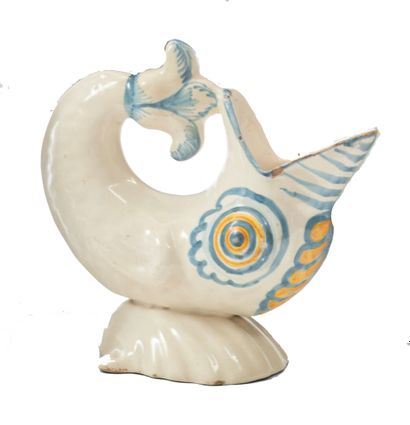 Nevers
Earthenware ewer in the shape of a...