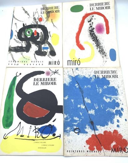null DERRIERE LE MIROIR. MIRO. Paris, Maeght, Pierre à feu, 1961-1967. 5 volumes...