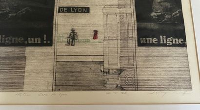 null Contemporary school 

Metro, Gare de lyon

Engraving, signed lower right and...