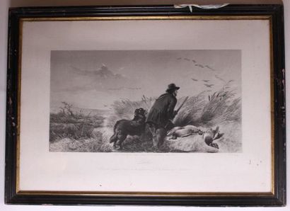 null D'après Richard ANSDELL (1815-1885)

Duck et Rabbit

Deux gravures. 

51 x 74...