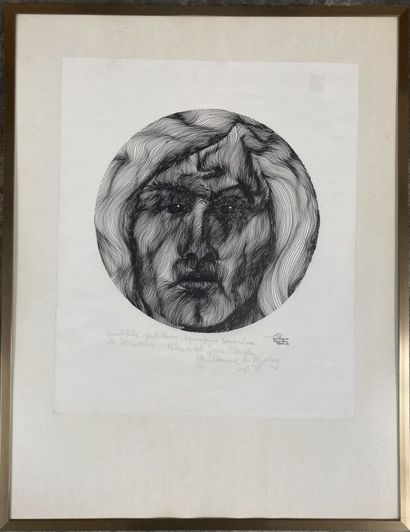 null Modern school 

Portrait of a man

Lithograph, signed lower right "Guillaume...