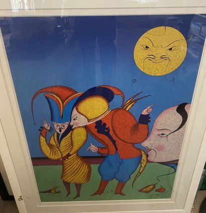 null Mikhail CHEMIAKIN (1943)

Three costumed characters

Lithograph, signed and...