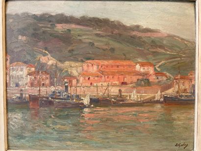 null Emilio GOLA (1851-1923)

Vue d'un port.

Huile sur isorel dans un cadre en bois.

Dimensions...